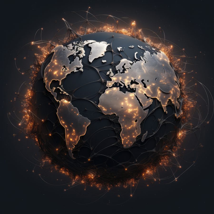 Globe marking North East England, the area Northern Edge covers